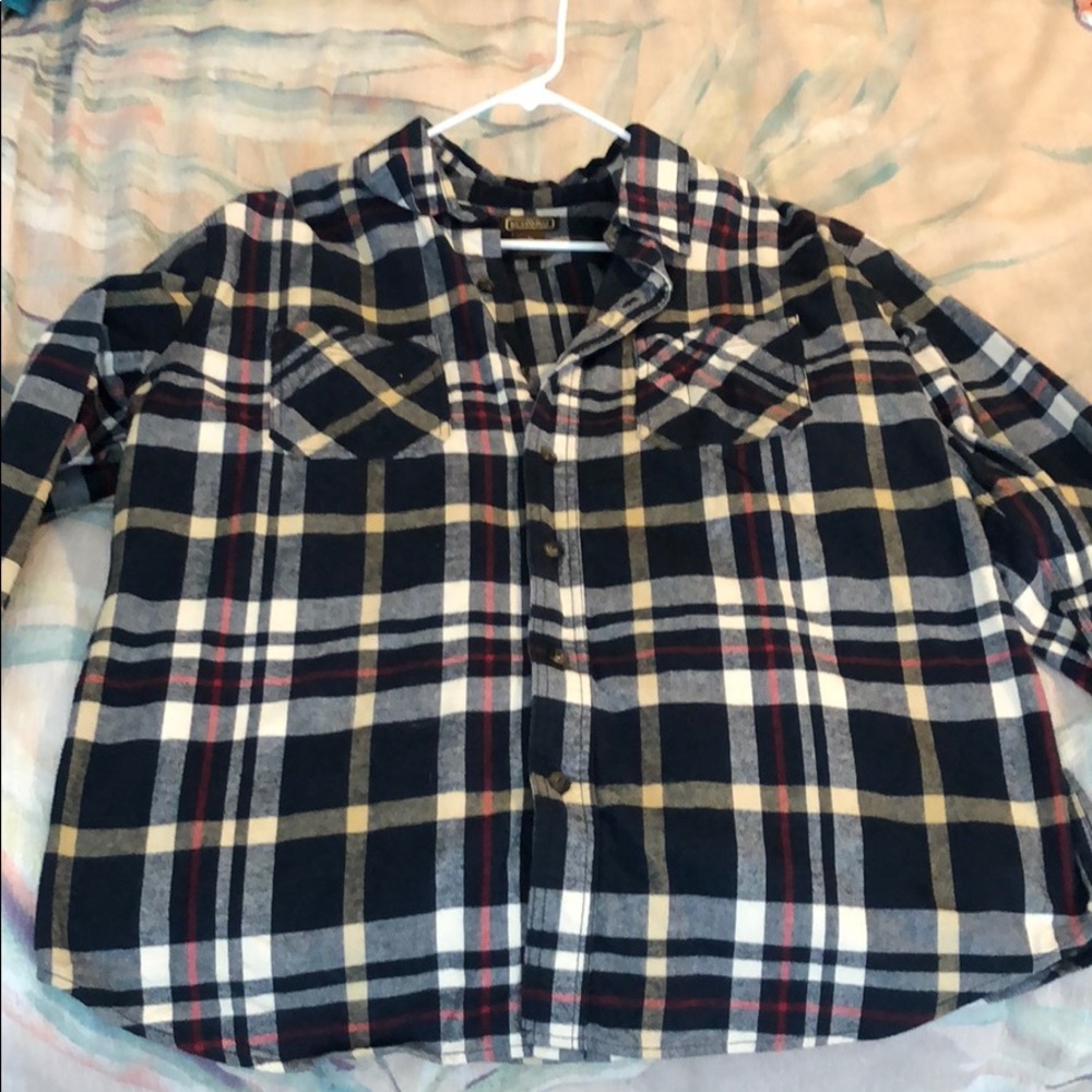 Heavy duty work flannel shirt